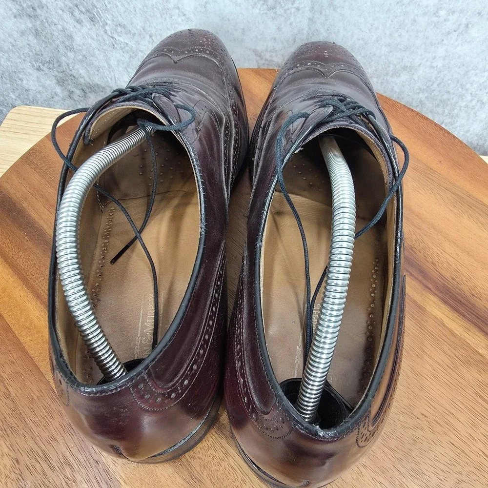 Johnston & Murphy Limited Dress Shoes Mens 10.5 D/B Brown Leather Wingtip‎